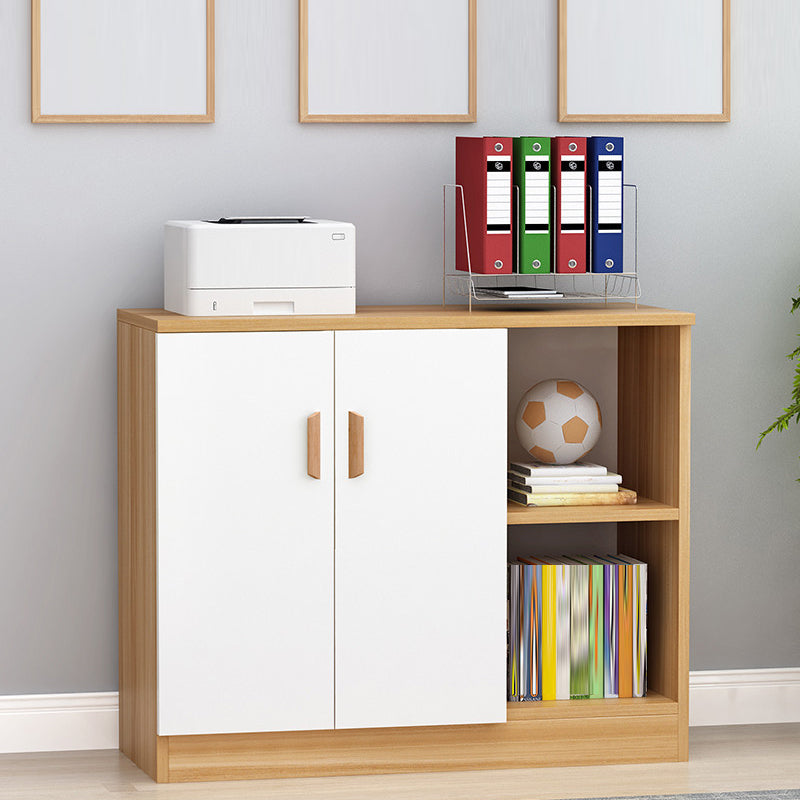 Contemporary Sideboard Cabinet Engineered Wood Adjustable Shelving Sideboard Table