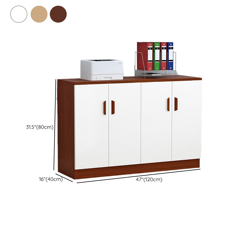 Contemporary Sideboard Cabinet Engineered Wood Adjustable Shelving Sideboard Table