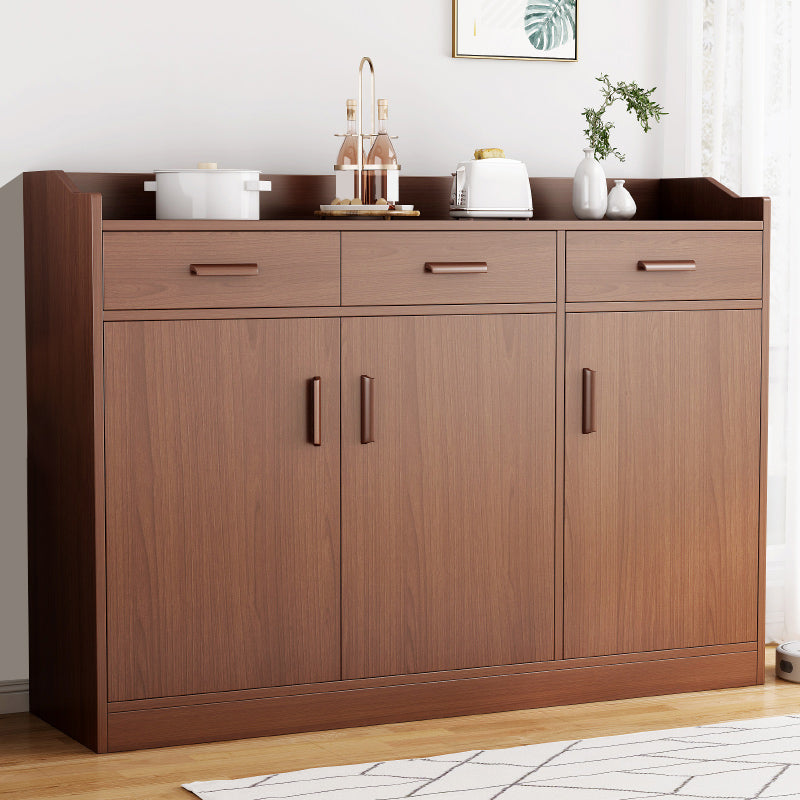 Modern Style Dining Server Engineered Wood Server with Drawers