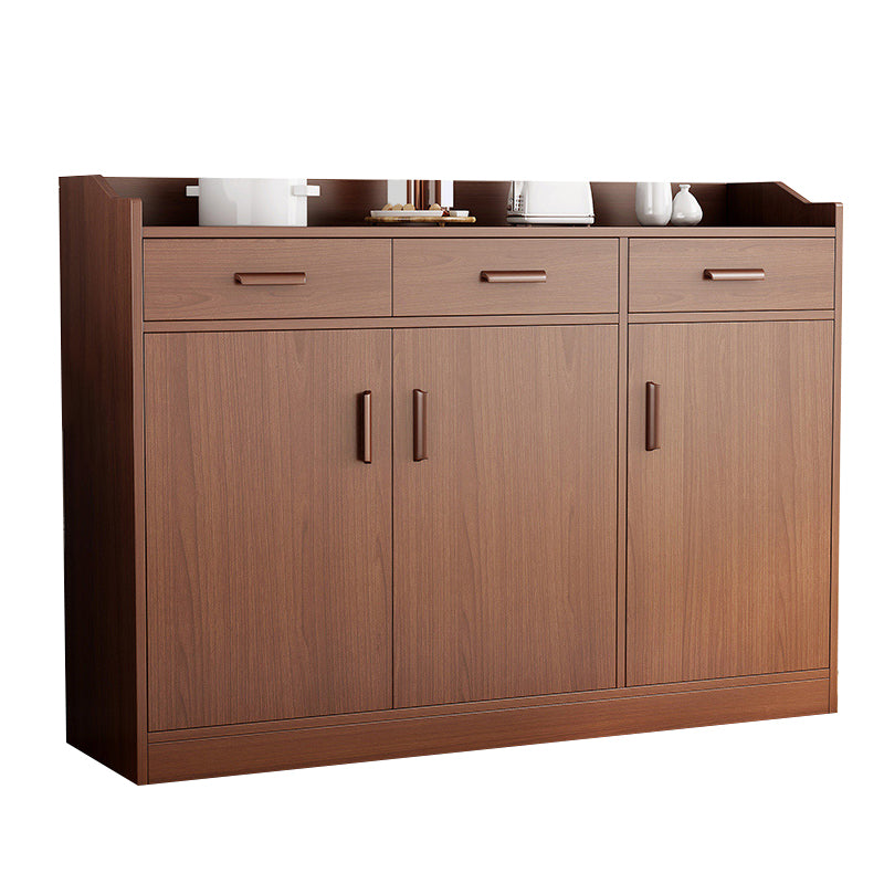 Modern Style Dining Server Engineered Wood Server with Drawers