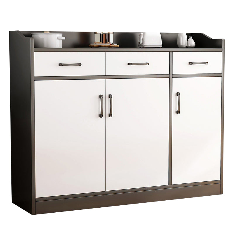 Modern Style Dining Server Engineered Wood Server with Drawers