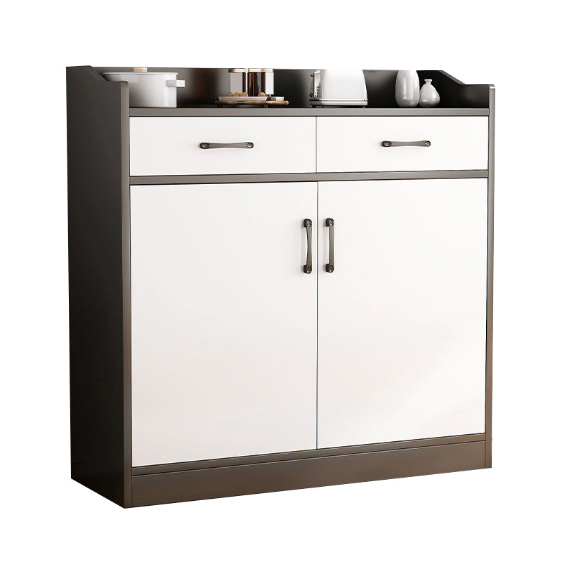 Modern Style Dining Server Engineered Wood Server with Drawers