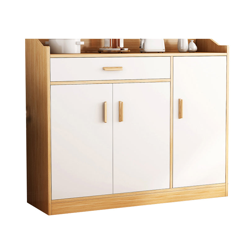 Modern Style Dining Server Engineered Wood Server with Drawers