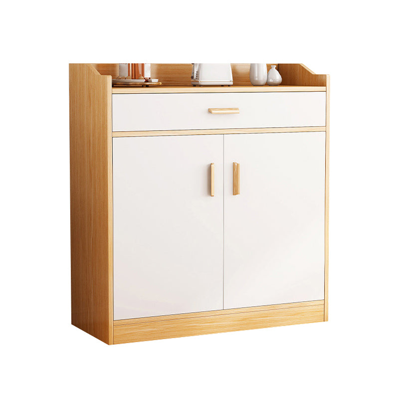 Modern Style Dining Server Engineered Wood Server with Drawers