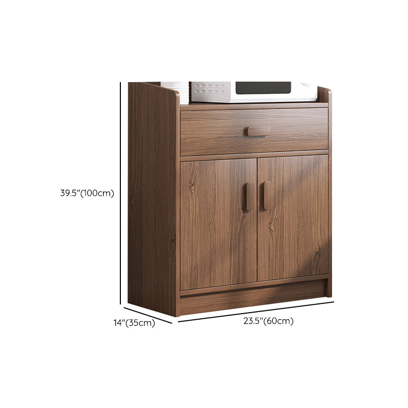 Modern Style Dining Server Engineered Wood Server with Drawers