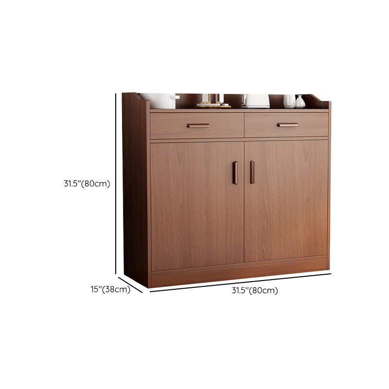 Modern Style Dining Server Engineered Wood Server with Drawers