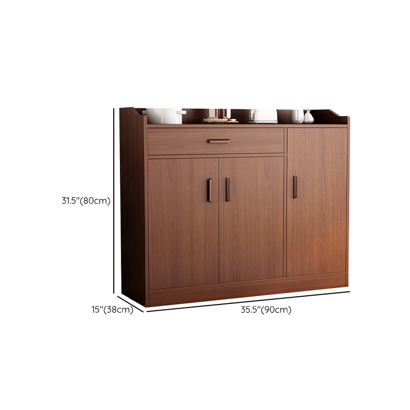 Modern Style Dining Server Engineered Wood Server with Drawers