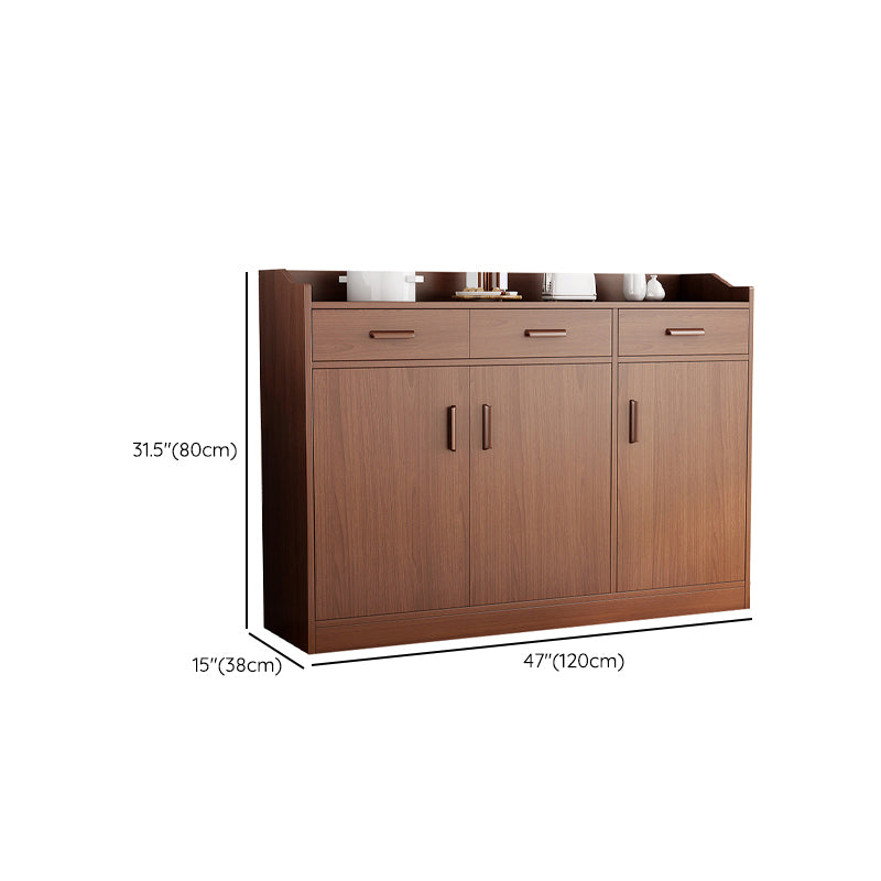 Modern Style Dining Server Engineered Wood Server with Drawers