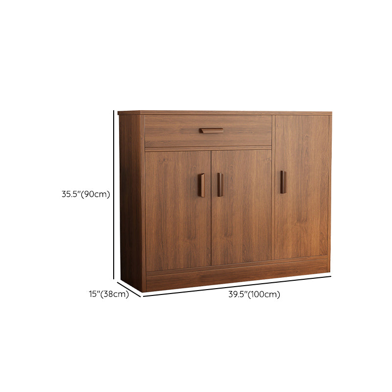 Modern Style Dining Server Engineered Wood Server with Drawers