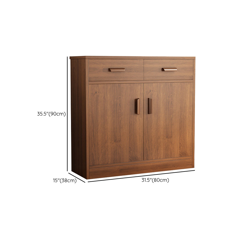 Modern Style Dining Server Engineered Wood Server with Drawers