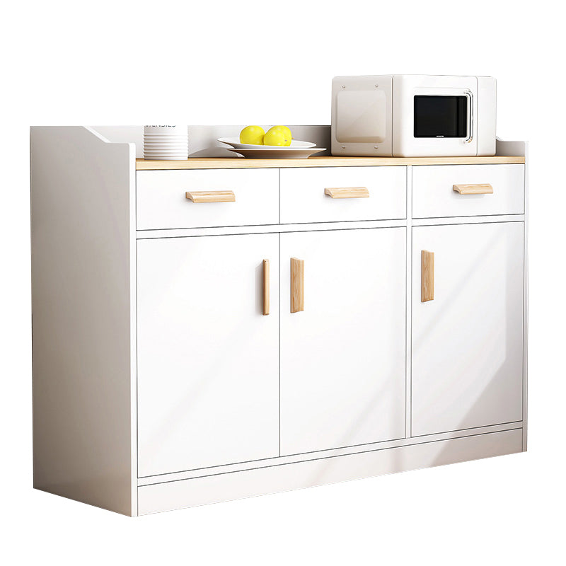 Modern Style Dining Server Engineered Wood Server with Drawers and Storage