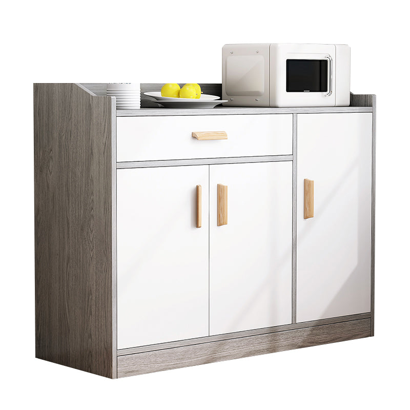 Modern Style Dining Server Engineered Wood Server with Drawers and Storage