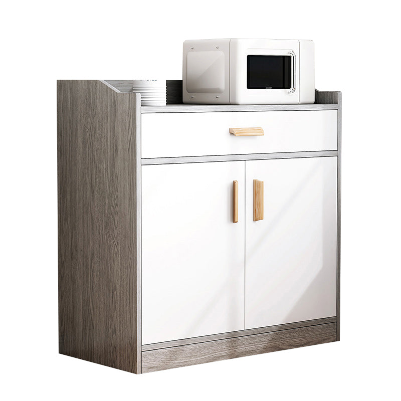 Modern Style Dining Server Engineered Wood Server with Drawers and Storage