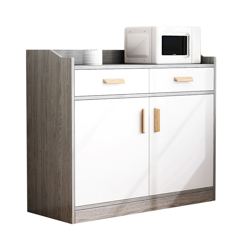 Modern Style Dining Server Engineered Wood Server with Drawers and Storage