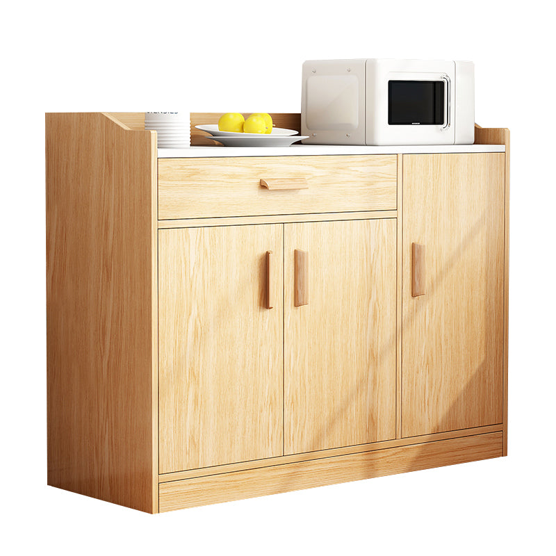 Modern Style Dining Server Engineered Wood Server with Drawers and Storage