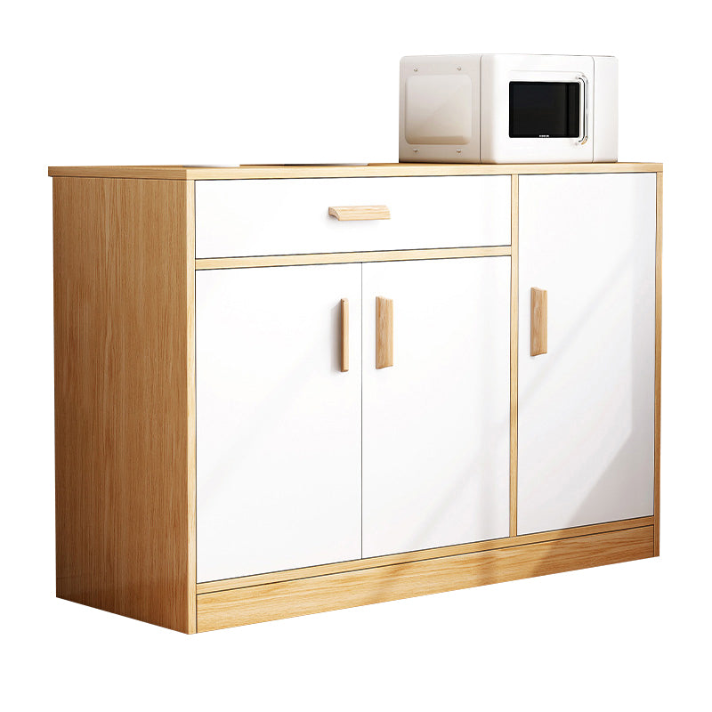 Modern Style Dining Server Engineered Wood Server with Drawers and Storage