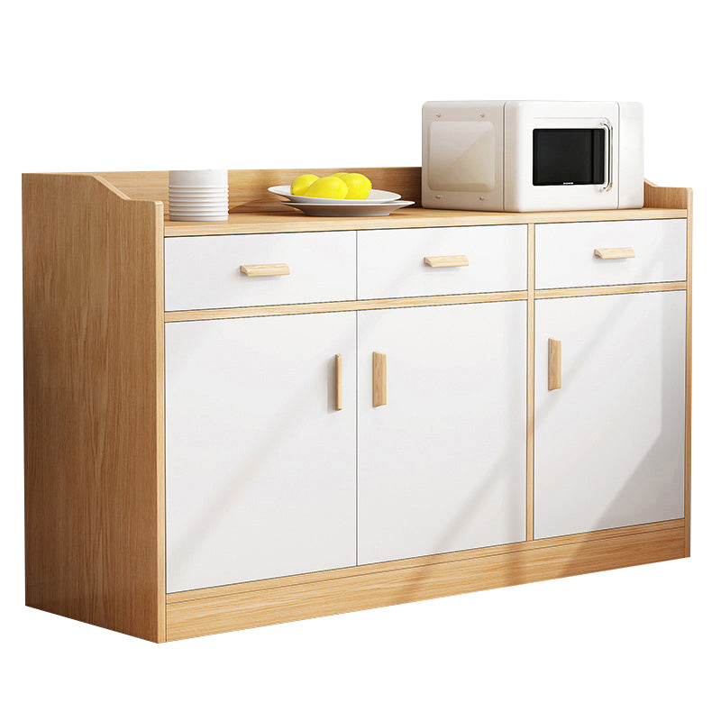 Modern Style Dining Server Engineered Wood Server with Drawers and Storage