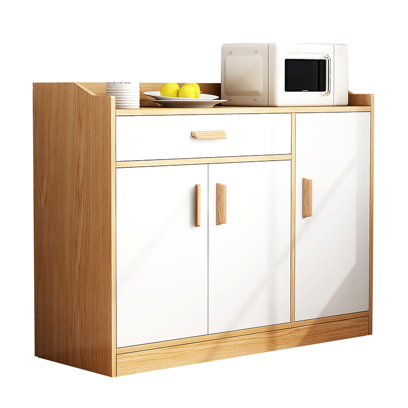 Modern Style Dining Server Engineered Wood Server with Drawers and Storage