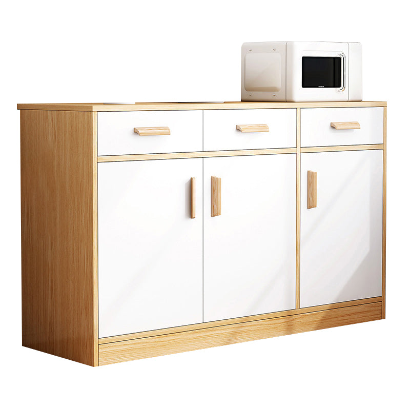 Modern Style Dining Server Engineered Wood Server with Drawers and Storage