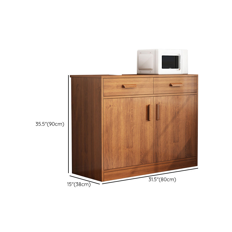 Modern Style Dining Server Engineered Wood Server with Drawers and Storage