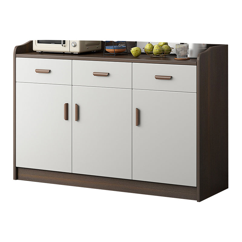 Modern Style Dining Server Engineered Wood Living Room Server with Doors