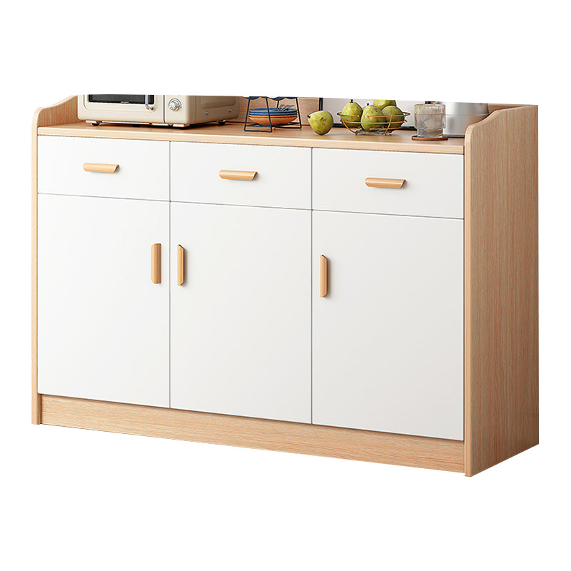 Modern Style Dining Server Engineered Wood Living Room Server with Doors