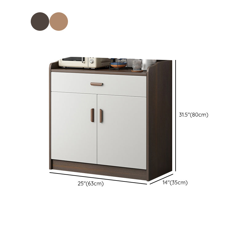 Modern Style Dining Server Engineered Wood Living Room Server with Doors