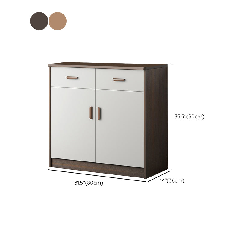 Modern Style Dining Server Engineered Wood Living Room Server with Doors