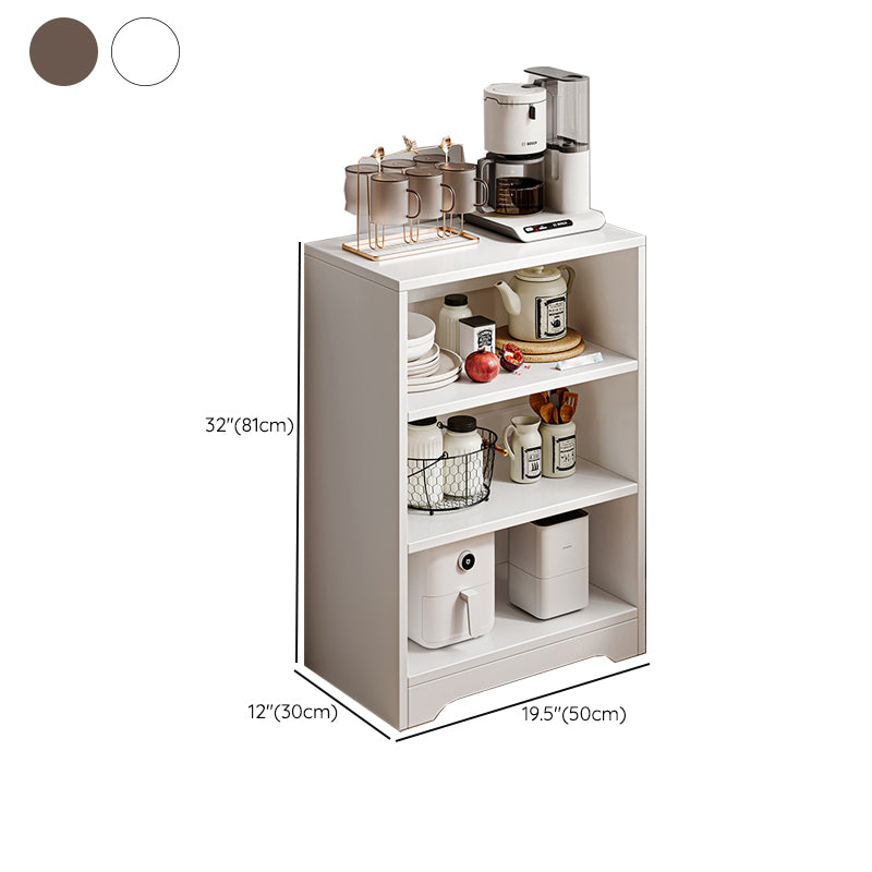 Contemporary Style Server Engineered Wood Side Board for Living Room