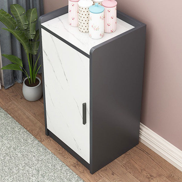 Matte Finish Home Sideboard Glam Indoor Dining Server with Cabinet