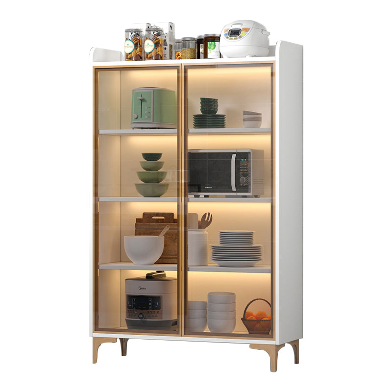 Contemporary Dining Server Engineered Wood 2-Door Server without Light