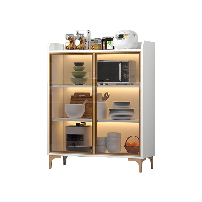 Contemporary Dining Server Engineered Wood 2-Door Server without Light