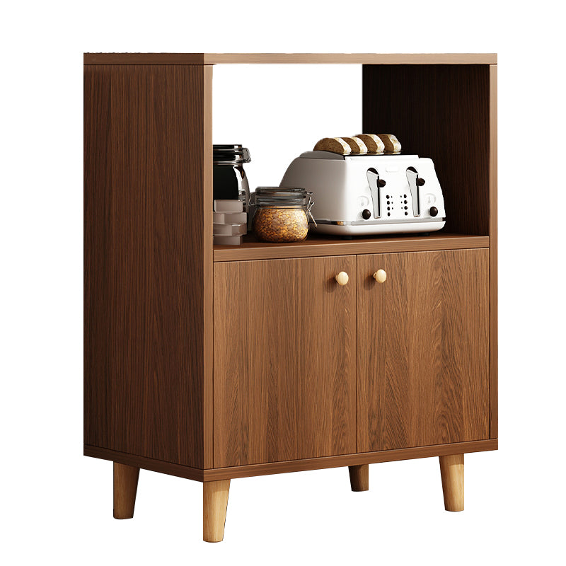 Modern Style Dining Server Engineered Wood Server with Open Storage