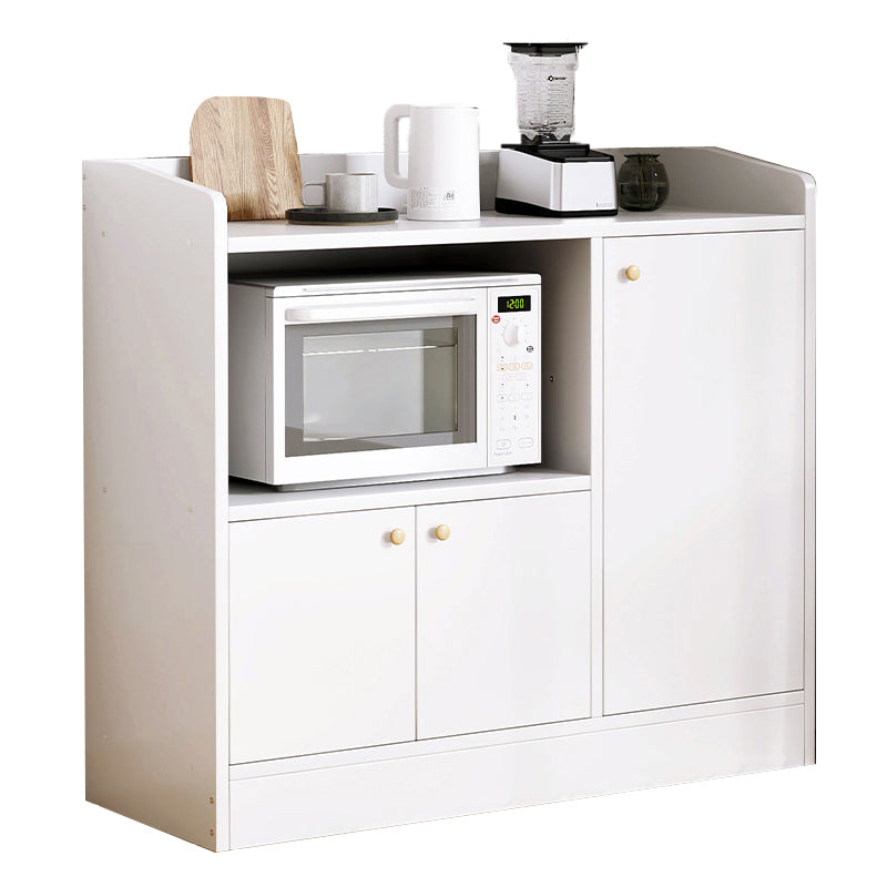 Modern Style Dining Server Engineered Wood Server with Open Storage