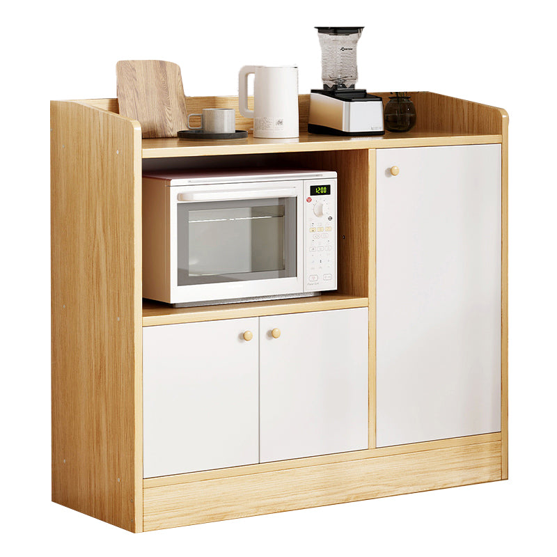 Modern Style Dining Server Engineered Wood Server with Open Storage