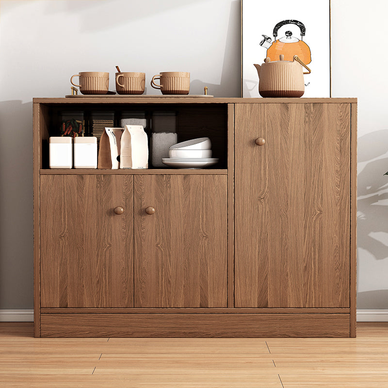 Modern Style Dining Server Engineered Wood Server with Open Storage