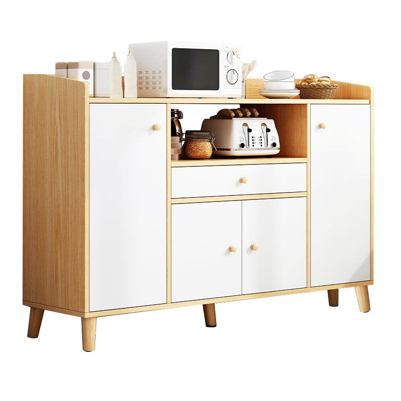 Modern Style Dining Server Engineered Wood Server with Open Storage