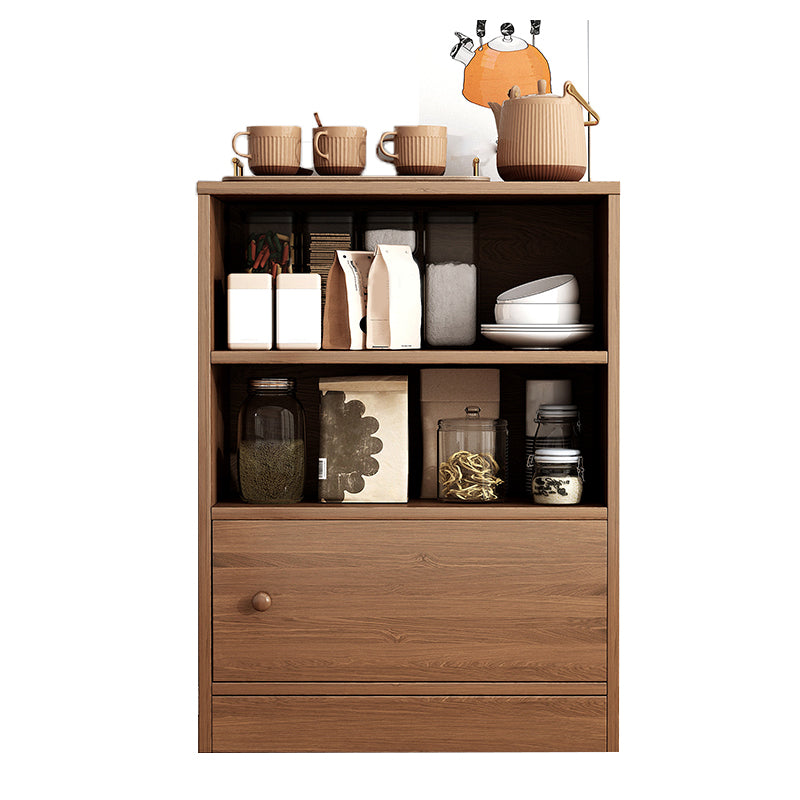 Modern Style Dining Server Engineered Wood Server with Open Storage