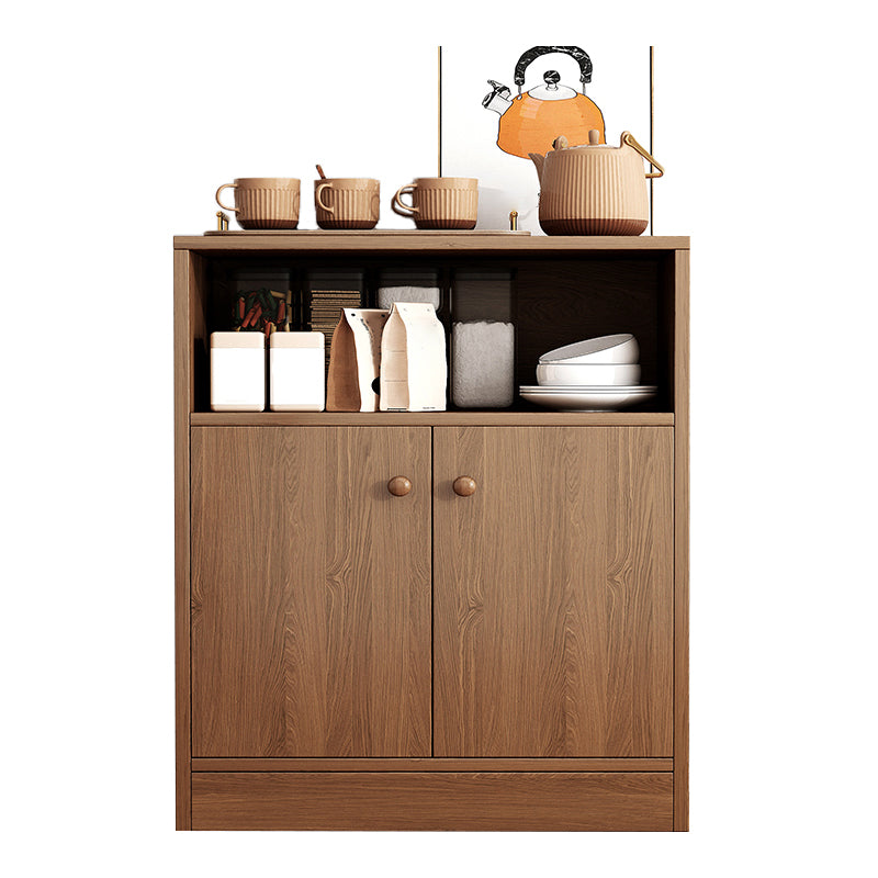 Modern Style Dining Server Engineered Wood Server with Open Storage