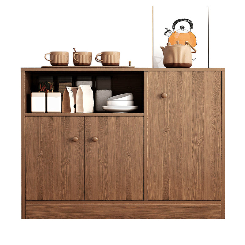 Modern Style Dining Server Engineered Wood Server with Open Storage