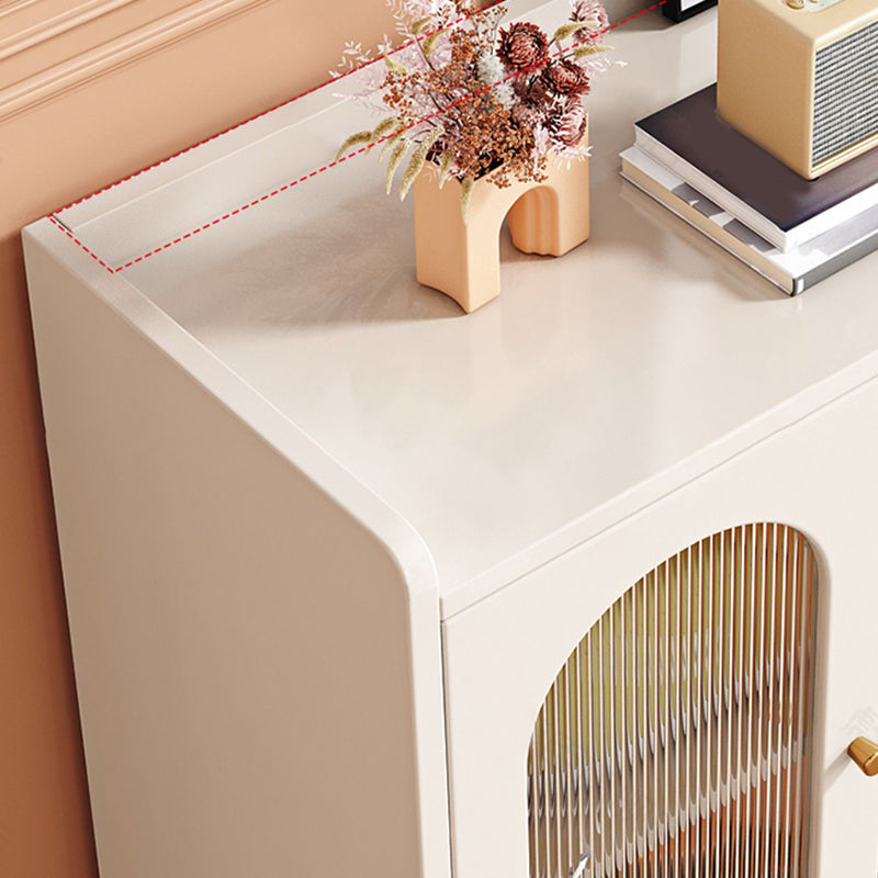 Contemporary White Sideboard Cabinet Sideboard Cabinet with Glass Doors