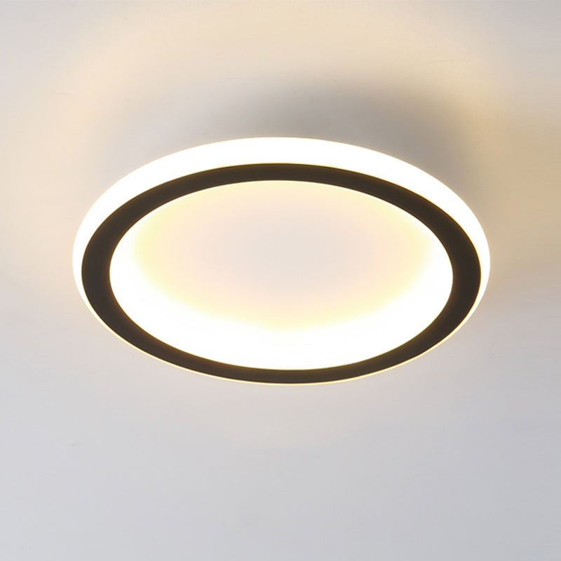 LED Ceiling Lamp Modern Style Ceiling Mount Light with Silica Gel Shade for Bedroom