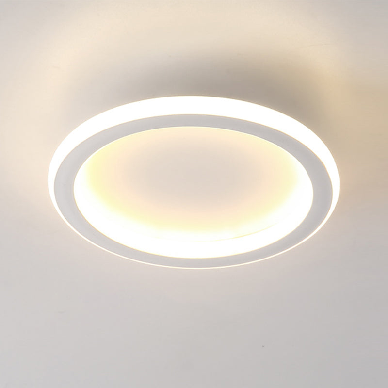 LED Ceiling Lamp Modern Style Ceiling Mount Light with Silica Gel Shade for Bedroom