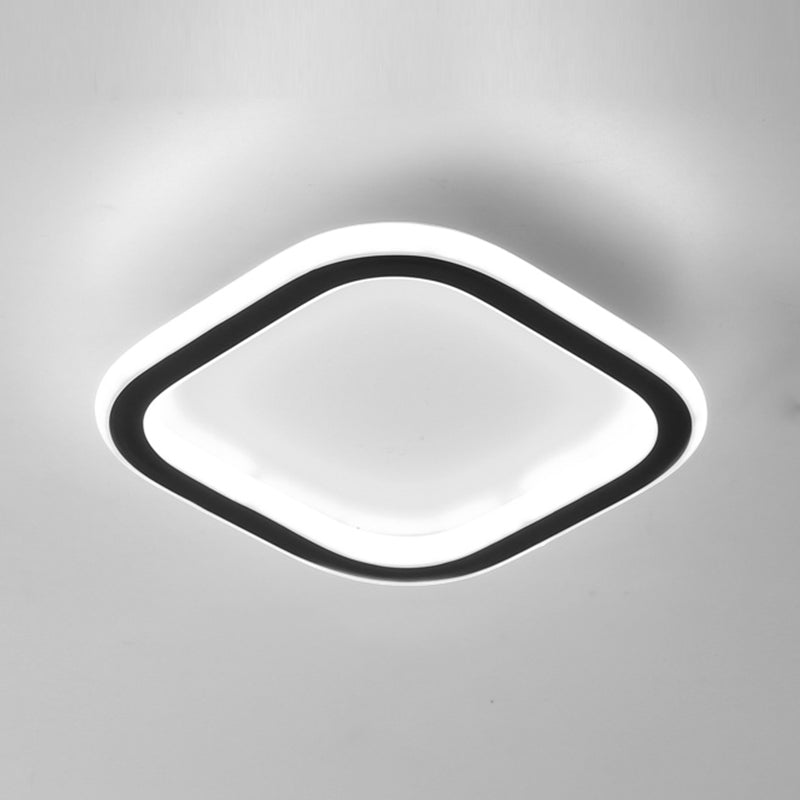 LED Ceiling Lamp Modern Style Ceiling Mount Light with Silica Gel Shade for Bedroom