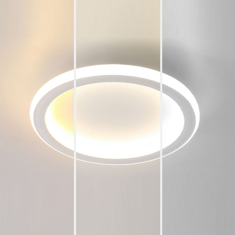 LED Ceiling Lamp Modern Style Ceiling Mount Light with Silica Gel Shade for Bedroom