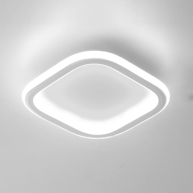 LED Ceiling Lamp Modern Style Ceiling Mount Light with Silica Gel Shade for Bedroom