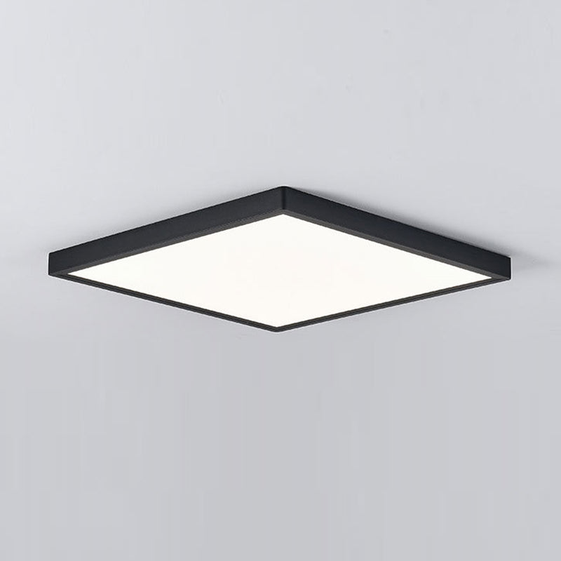 Geometric Flush Mount Fixture Modern 1 Light Metal Flush Light