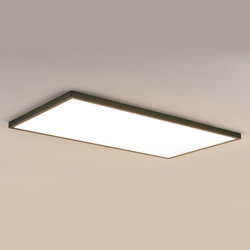 Geometric Flush Mount Fixture Modern 1 Light Metal Flush Light