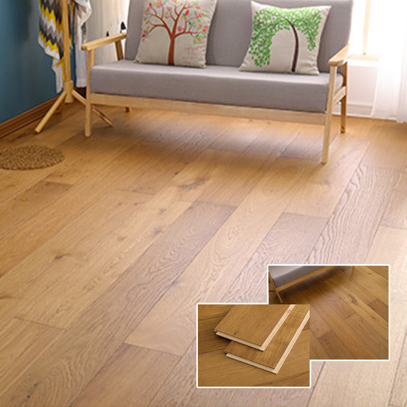 Wood Laminate Flooring Stain Resistant Laminate Plank Flooring Set of 7