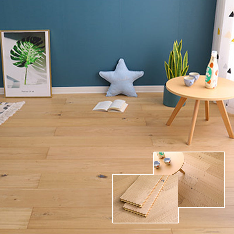 Wood Laminate Flooring Stain Resistant Laminate Plank Flooring Set of 7